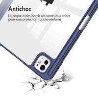 imoshion Coque tablette rigide Trifold Apple iPad Pro 13 (2024) M4 - Bleu foncé