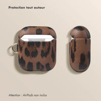 Selencia Coque Sabi Apple AirPods 1 / 2 - imprimé léopard - Mocha Brown