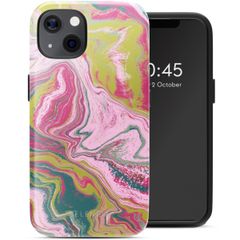 Selencia Coque arrière Vivid avec MagSafe Apple iPhone 13 - Marble Pink