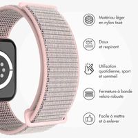 imoshion Bracelet en nylon⁺ Apple Watch Series 1 á 10 / SE / Ultra (2) (44/45/46/49 mm) - Pink Sand