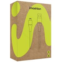 imoshion ﻿Câble Lightning vers USB - Non MFi - Textile tressé - 2 mètre - Blanc