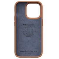 Njorð Collections Coque en cuir véritable iPhone 14 Pro - Cognac