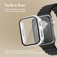 imoshion Coque rigide à couverture complète Apple Watch 7 / 8 / 9 - 45 mm - Blanc