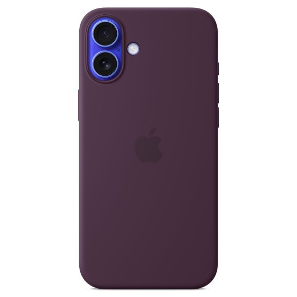 Apple Coque en silicone MagSafe iPhone 16 Plus - Plum