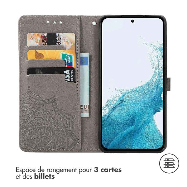 imoshion Etui de télephone Mandala Samsung Galaxy A54 (5G) - Gris