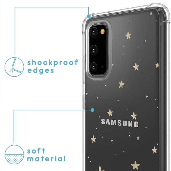 imoshion Coque Design avec cordonSamsung Galaxy S20 - Stars Gold