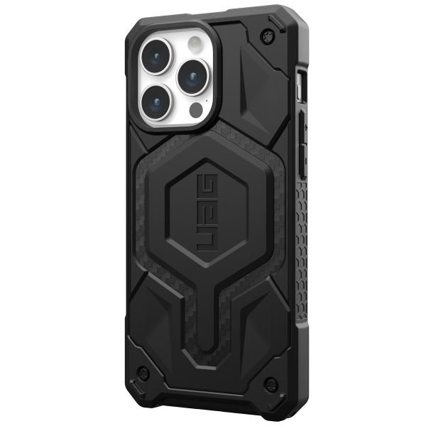 UAG Coque arrière Monarch Pro Apple iPhone 15 Pro Max - Carbon Fiber