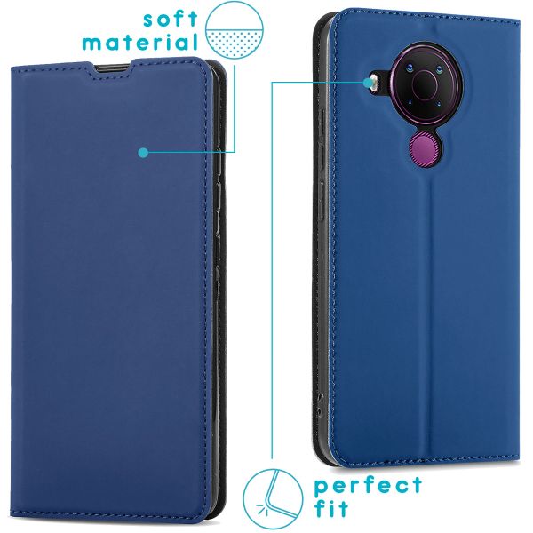 imoshion Étui de téléphone Slim Folio Nokia 5.4 - Bleu foncé