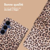 imoshion Étui de télephone portefeuille Design Samsung Galaxy S25 FE - Leopard Mood