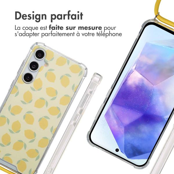 imoshion Coque Design avec cordon Samsung Galaxy A55 - Citrus Dream