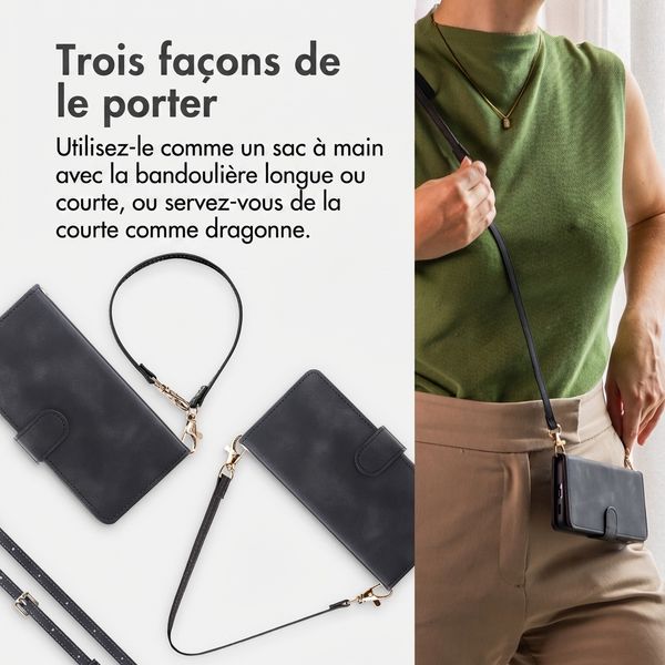 imoshion Etui de télephone portefeuille avec cordon Apple iPhone 17e / 16e - Noir