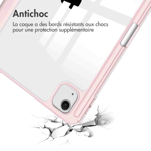 imoshion Coque tablette rigide Trifold Apple iPad Air 13 pouces (2025) M3 / (2024) M2 - Rose
