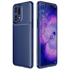 imoshion Coque silicone Carbon Oppo Find X5 Pro - Bleu