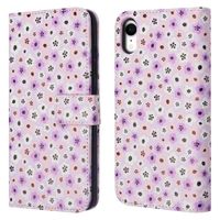 imoshion ﻿Étui de téléphone portefeuille Design iPhone Xr - Purple Flowers