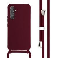 imoshion Coque en silicone avec cordon Samsung Galaxy A54 (5G) - Rouge foncé