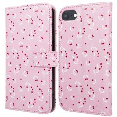 imoshion Étui de télephone portefeuille Design Apple iPhone SE (2022 / 2020) / 8 / 7 / 6(s) - Blush Berries
