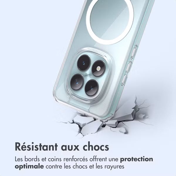 imoshion Coque arrière de protection avec MagSafe Xiaomi Redmi Note 15 Pro Plus (5G) - Transparent