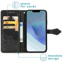 imoshion Etui de télephone Mandala Apple iPhone 14 / 13 - Noir