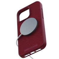 Njorð Collections Coque daim Comfort+ MagSafe iPhone 15 Pro Max - Red