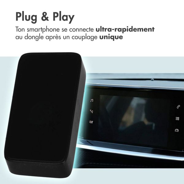 imoshion Adapteur CarPlay - CarPlay sans fil pour Apple CarPlay et Android Auto