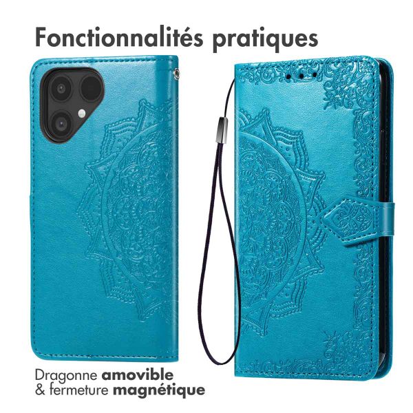 imoshion Etui de télephone Mandala Fairphone 6 - Turquoise