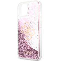 Guess Coque 4G Logo Liquid Glitter Apple iPhone 13 - Rose