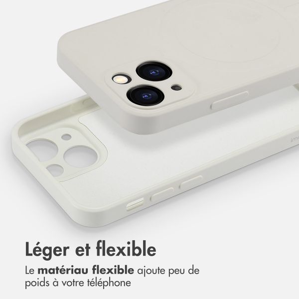 imoshion Coque Couleur avec MagSafe Apple iPhone 13 Mini - Beige
