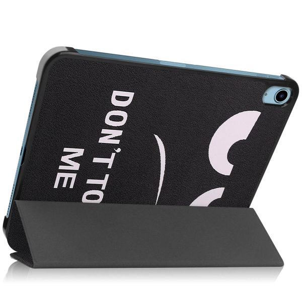 imoshion Coque tablette Trifold iPad 10 (2022) 10.9 pouces - Don't touch