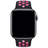 Apple Bracelet Nike Sport Apple Watch Series 1 t/m 11 / SE / Ultra (44/45/46/49 mm) - Black / Pink Blast