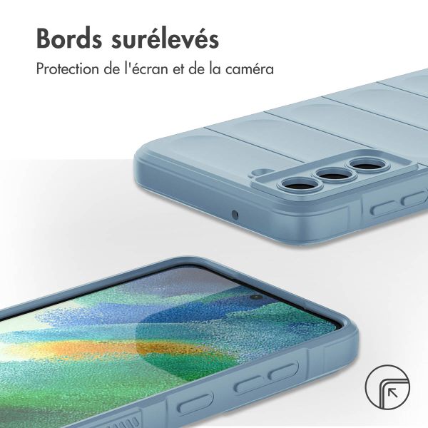 imoshion Coque arrière EasyGrip Samsung Galaxy S21 FE - Bleu clair