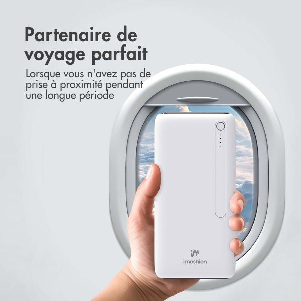 imoshion Batterie externe - 27.000 mAh - Quick Charge et Power Delivery - Blanc