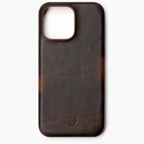 Wachikopa Coque Full Wrap iPhone 14 Pro - Dark Brown