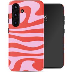 Selencia Coque arrière Vivid avec MagSafe Samsung Galaxy S25 - Dream Swirl Pink