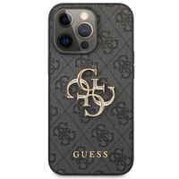 Guess Coque 4G Metal Logo Backcover Apple iPhone 13 Pro - Gris