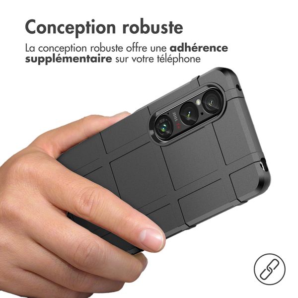 imoshion Coque Arrière Rugged Shield Sony Xperia 1 VI - Noir