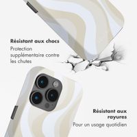 Selencia Coque arrière Vivid avec MagSafe Apple iPhone 15 Pro - Desert Waves Beige