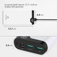 imoshion Batterie externe - 20.000 mAh - Quick Charge et Power Delivery - Blanc