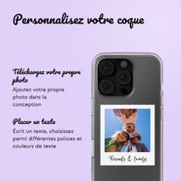 Coque personnalisée avec polaroid iPhone 16 pro - Transparent