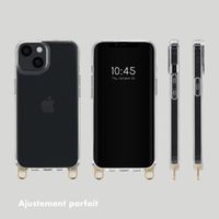 Selencia Coque arrière avec crochets amovibles Apple iPhone 14 - Transparent