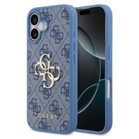 Guess Coque 4G Metal Logo Backcover Apple iPhone 17 - Bleu