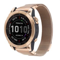 imoshion QuickFit® Bracelet magnétique milanais Garmin Watch | connexion 22 mm - Rose Dorée