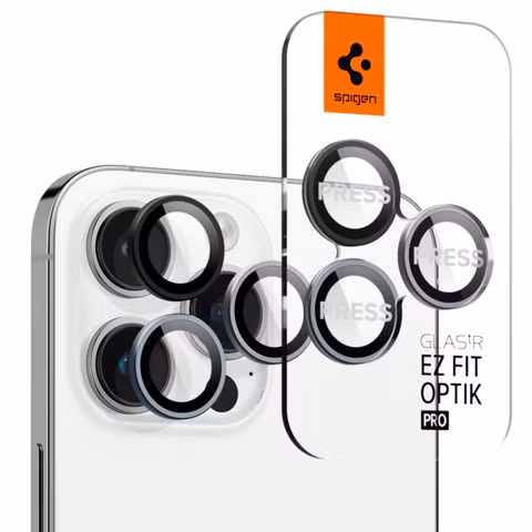 Spigen GLAStR EZ Fit Optik Protection d'objectif de caméra (pack de 2) Apple iPhone 15 Pro / 15 Pro Max - Zero One