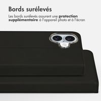 Accezz Étui de téléphone portefeuille Wallet iPhone 16 Plus - Noir