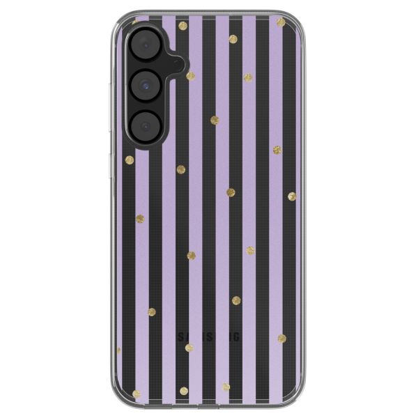 imoshion Coque design pour Samsung Galaxy A55 - Sparkle Lines Lavender