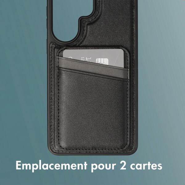 imoshion Coque arrière avec porte-cartes et support Samsung Galaxy S26 Ultra - Noir