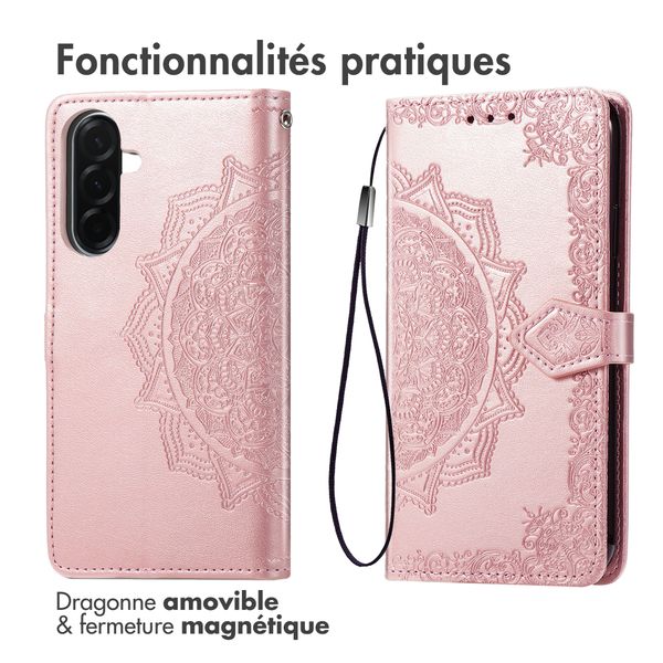 imoshion Etui de télephone Mandala Samsung Galaxy A57 (5G) - Rose Doré