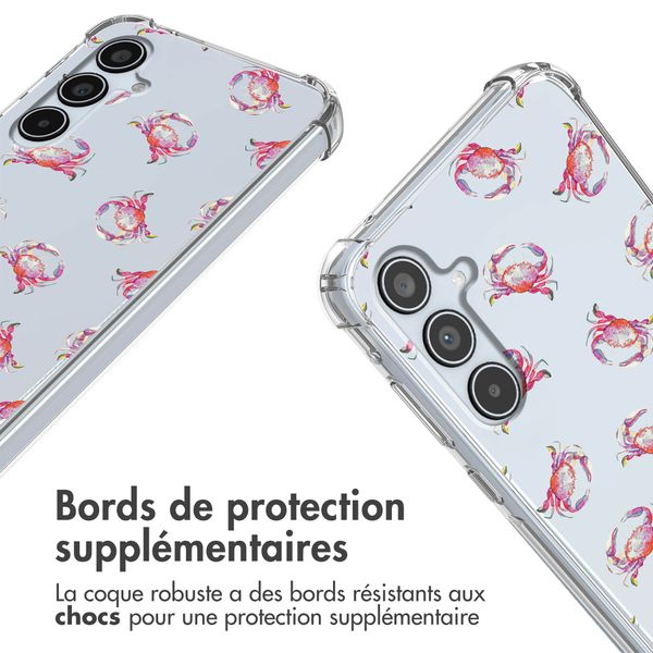 imoshion Coque Design avec cordon Samsung Galaxy A35 - Crab Watercolor