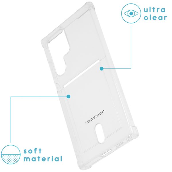 imoshion ﻿Coque silicone avec support de passe Samsung Galaxy S22 Ultra - Transparent