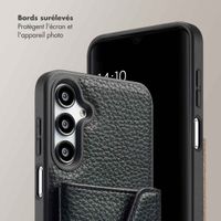 Selencia Coque à cordon avec porte-cartes enveloppe Sera Samsung Galaxy A16 - Noir