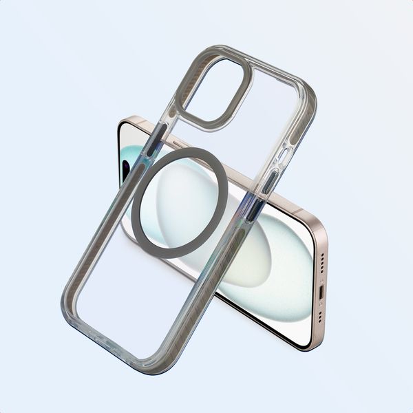 imoshion Coque Combat MagSafe Apple iPhone 15 - Gris